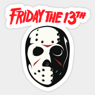 Friday the 13 (Jason mask) Sticker